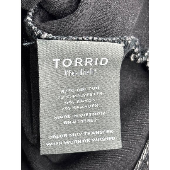 Torrid Womens Denim Jacket Size 1 (US 1X) Black Cotton Blend - Picture 6 of 7